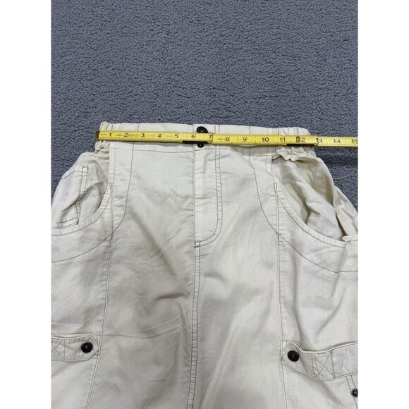 Free People Maxi Skirt Beige Rough Riding Preppy Retro Boho Vacay Small New - Picture 9 of 13